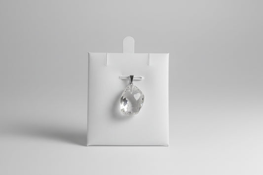 Bergkristal hanger met heldere transparantie