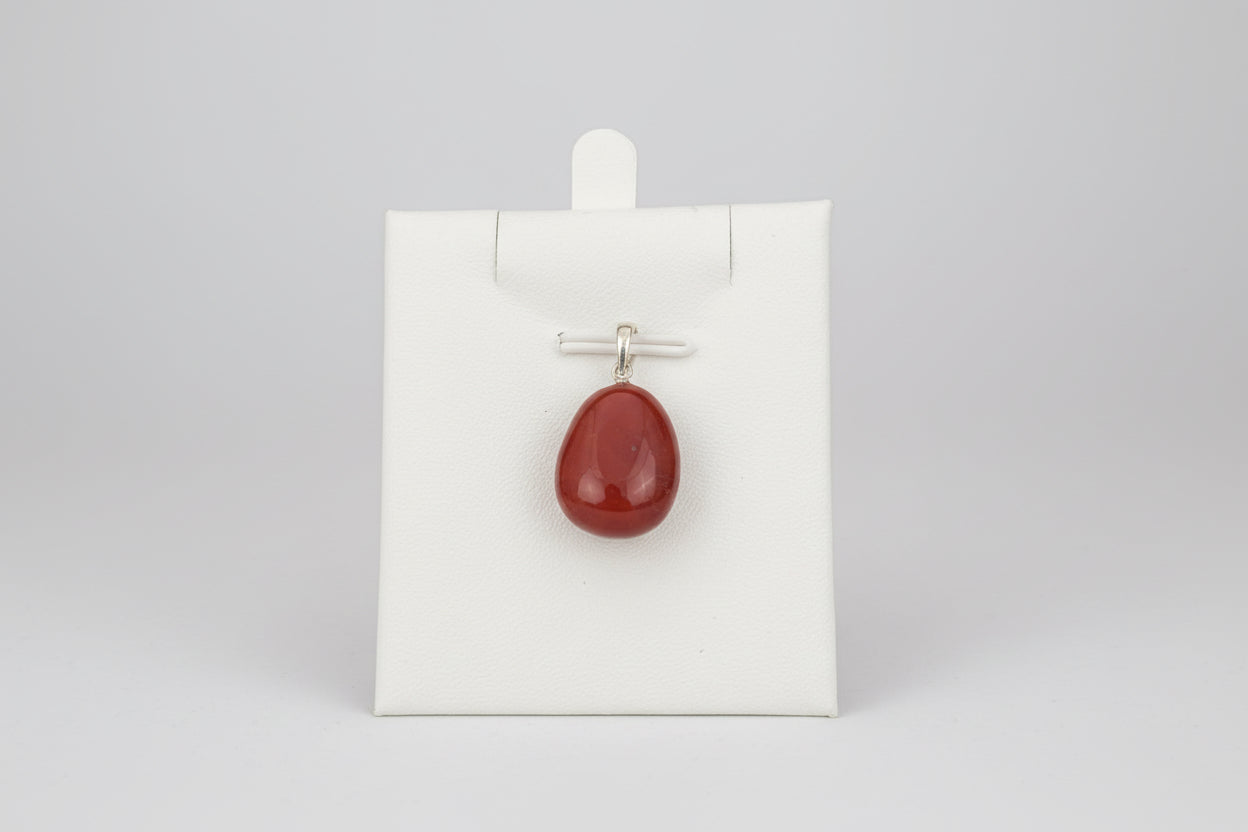 Rode jaspis edelsteenhanger