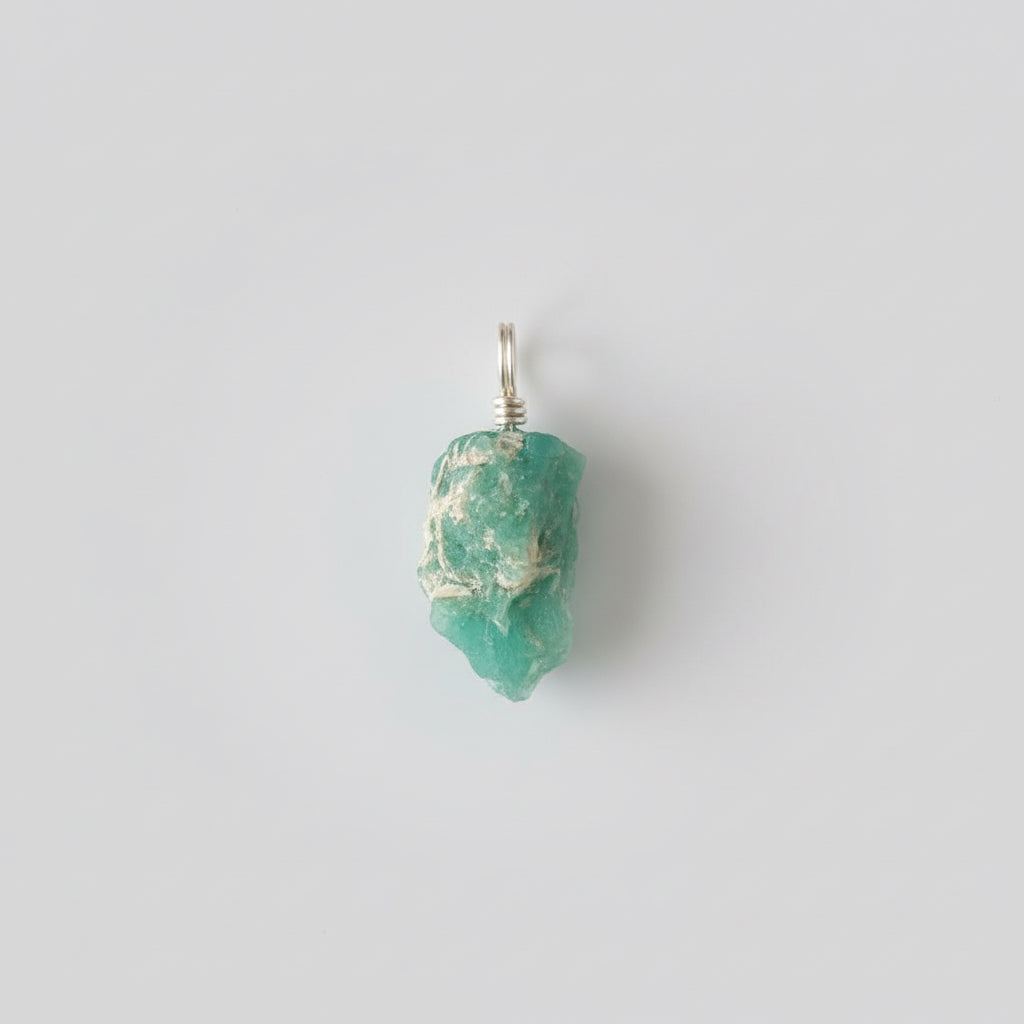 Amazoniet hanger met blauwgroene kleur