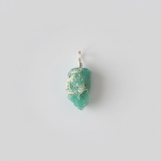 Amazoniet hanger met blauwgroene kleur