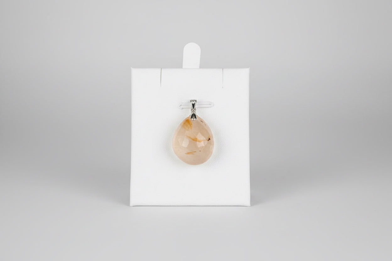 Bloemagaat hanger met bloemachtige patronen