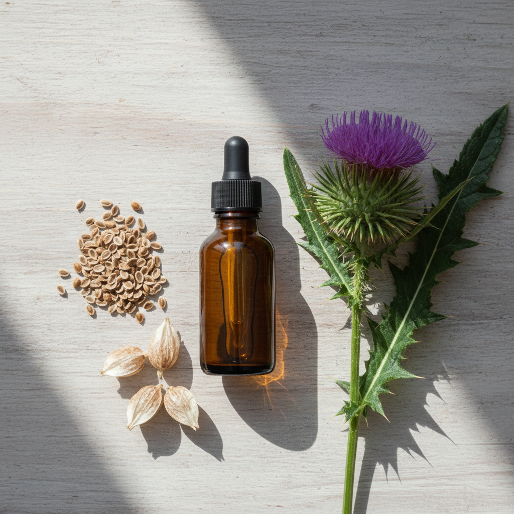 Glyceriet Mariadistel - Alcoholvrije kruidenextract met mariadistelzaden voor bescherming