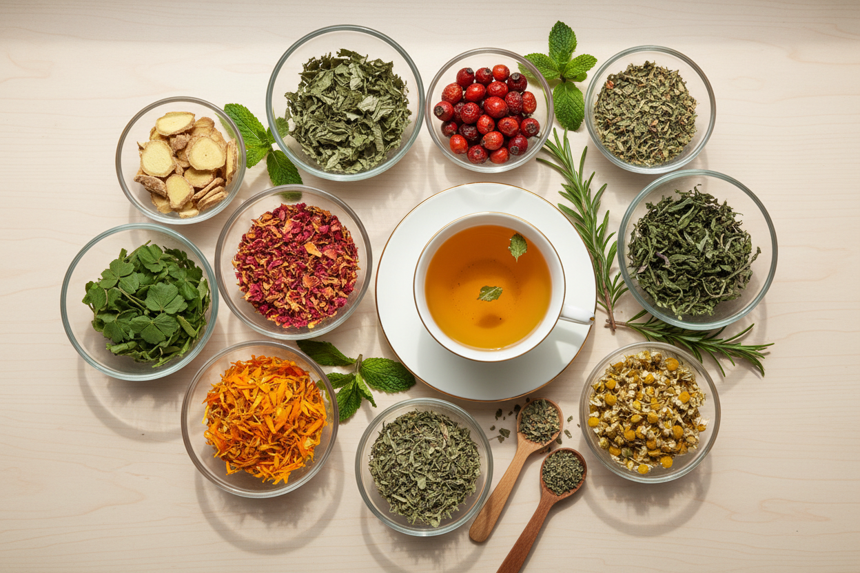 Kruidenthee persoonlijk samengesteld - Op maat gemaakte kruidenthee met natuurlijke kruiden