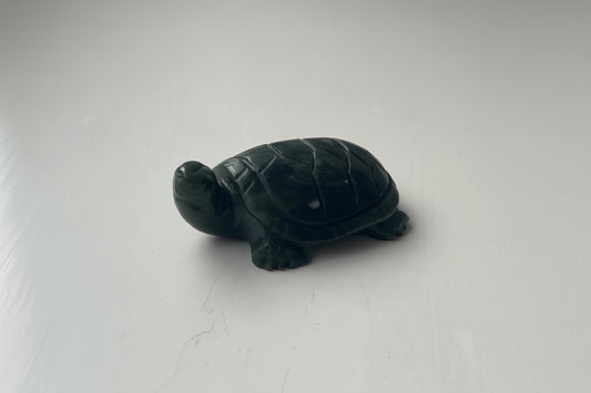 Groene jade schildpad beeldje