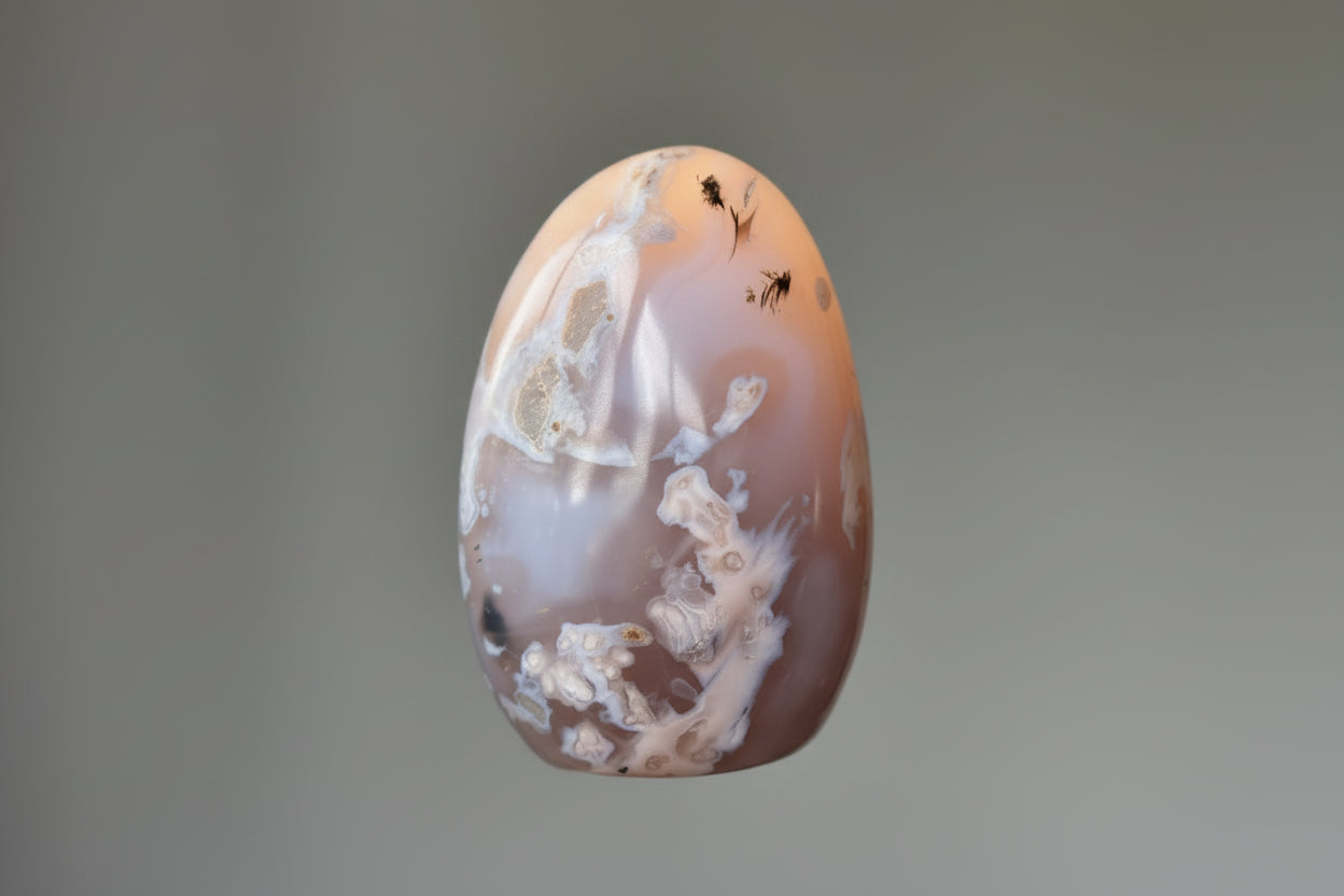 Bloemagaat Sculptuur – 225 gram | Natuurlijke Edelsteen voor Emotionele Groei & Zelfliefde