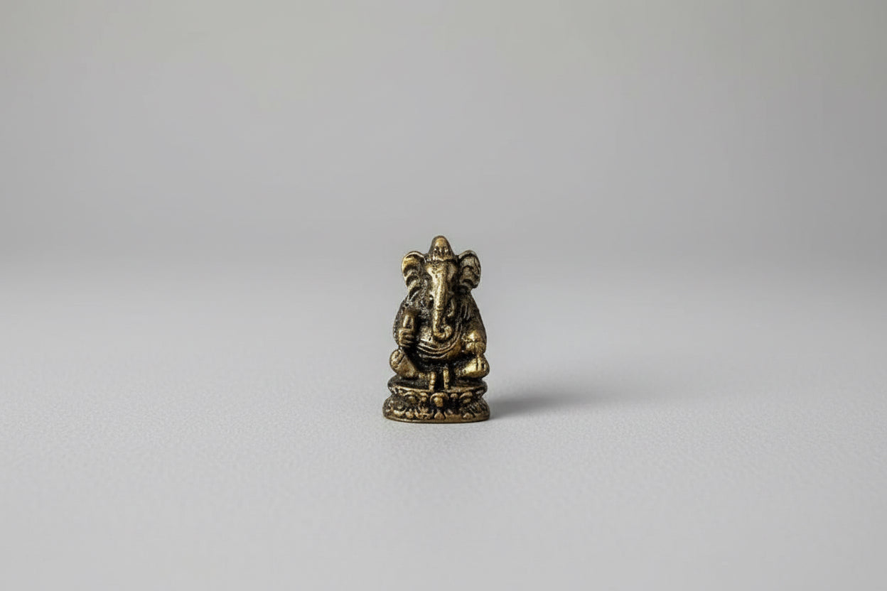 Klein ganesha beeldje van 3 cm