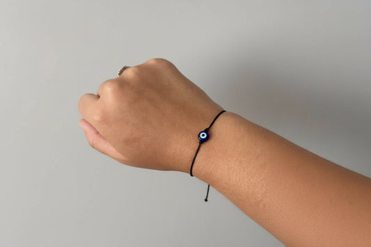 Armband met evil eye symbool en kralen