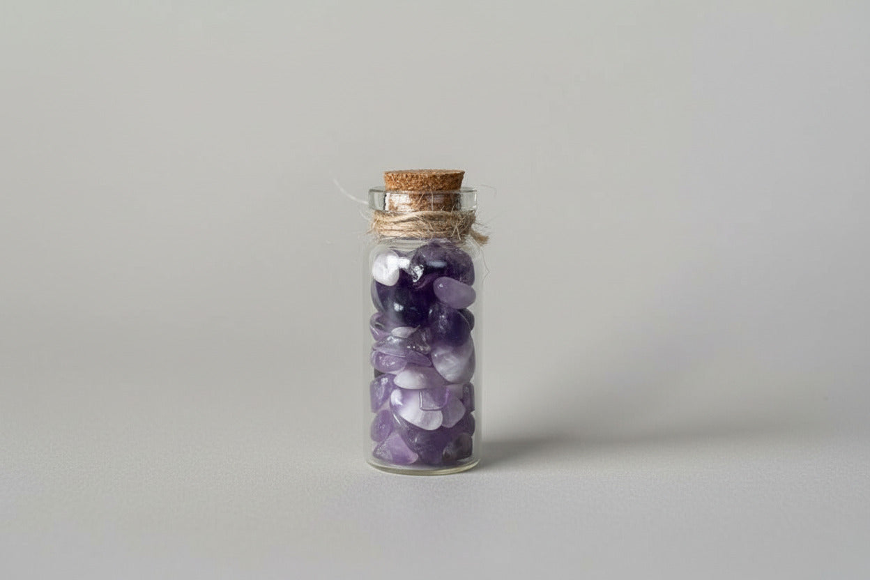 Amethist in een flesje