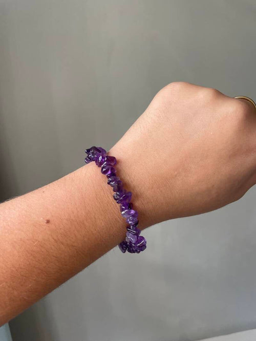 Amethyst split bracelet