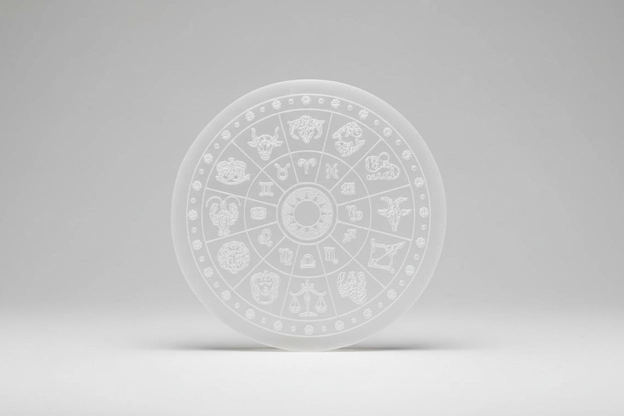 Seleniet oplaadschijf sterrenbeelden