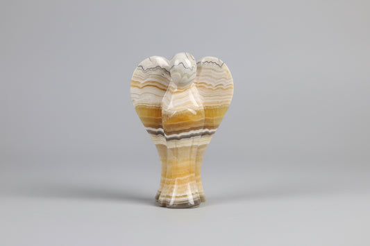 Grote zebra calciet engel van 1378g