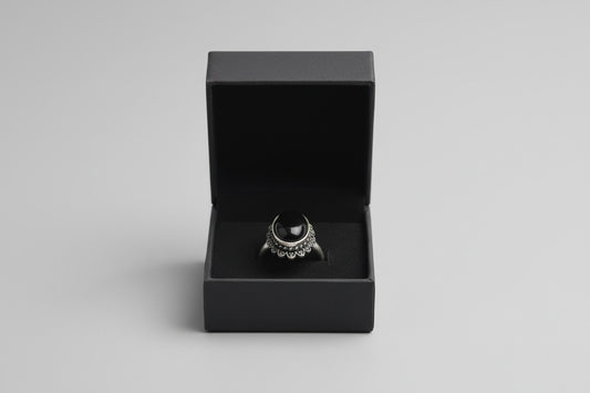 Klein sieraden doosje van 5x5cm voor ringen en oorbellen
