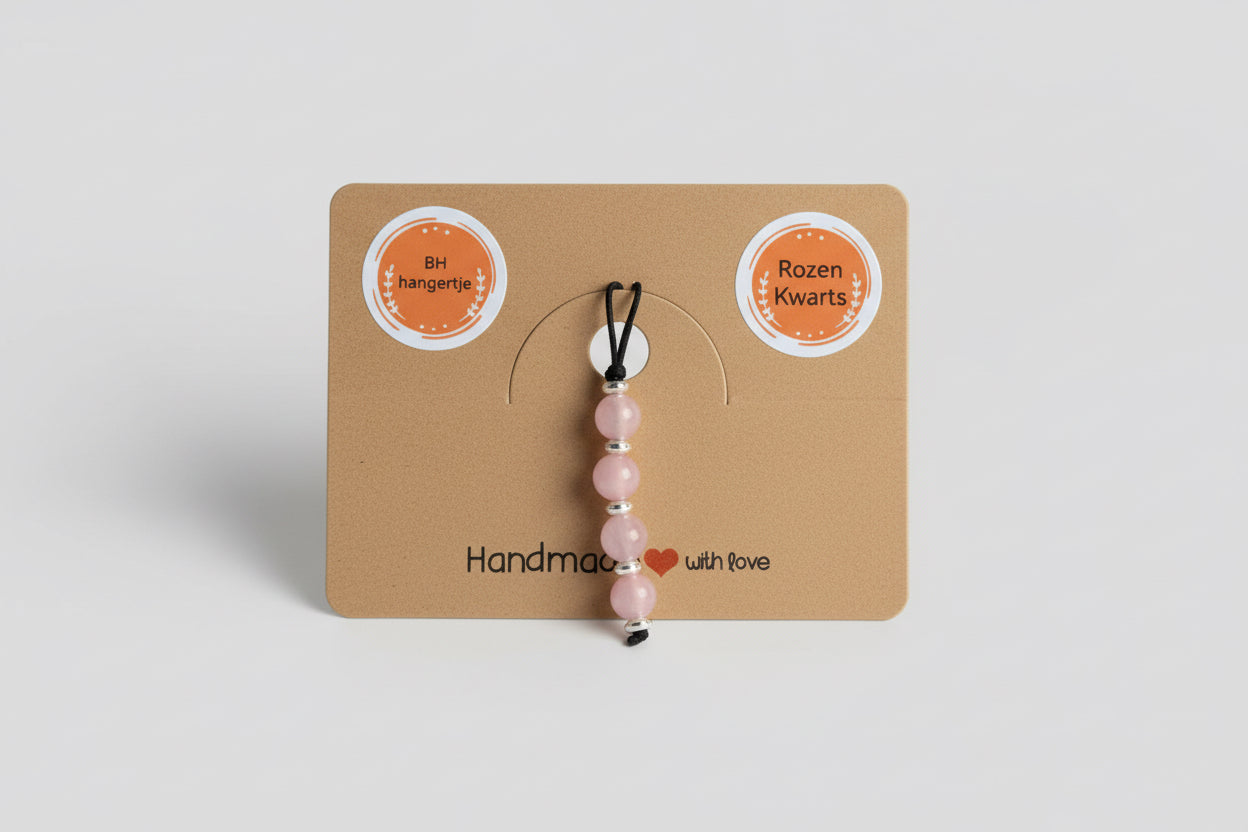 BH hangertje met Rozenkwarts