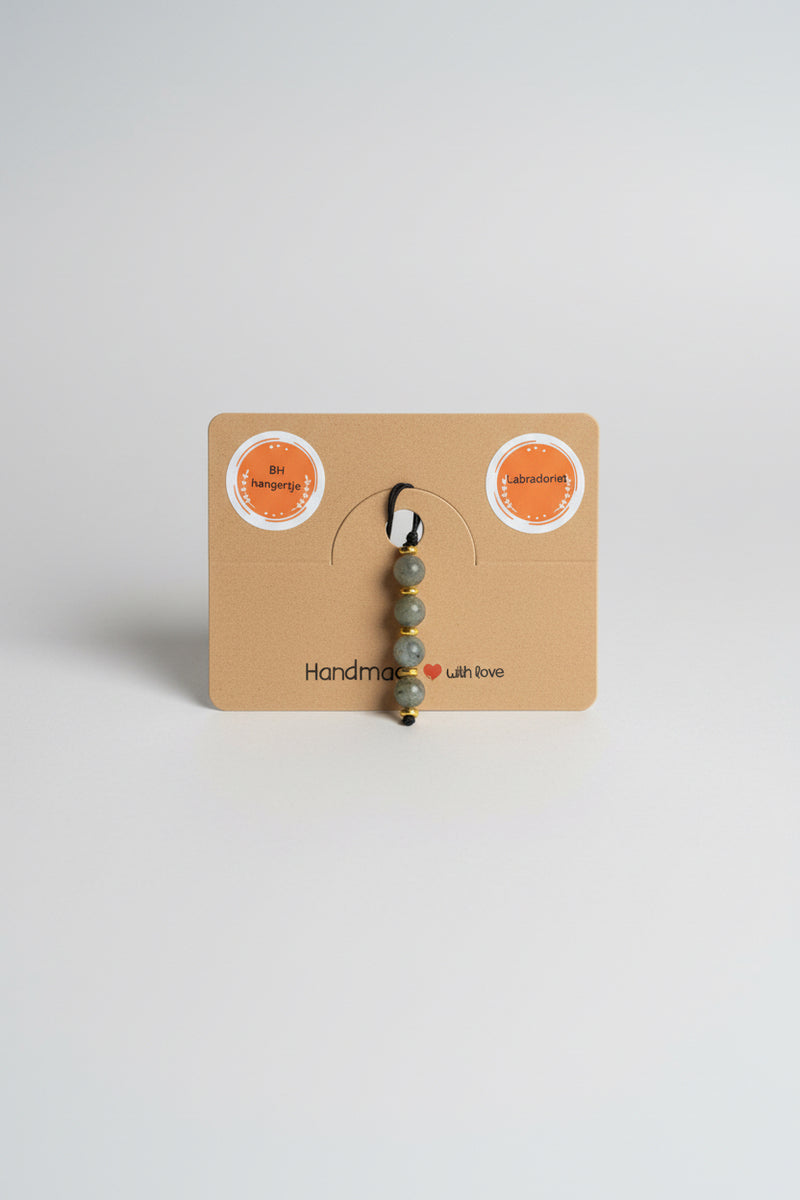 BH hangertje met labradoriet steentje