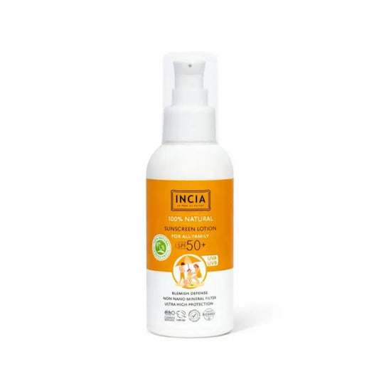 Tube INCIA natuurlijke zonnebrandcrème SPF 50 voor gezin