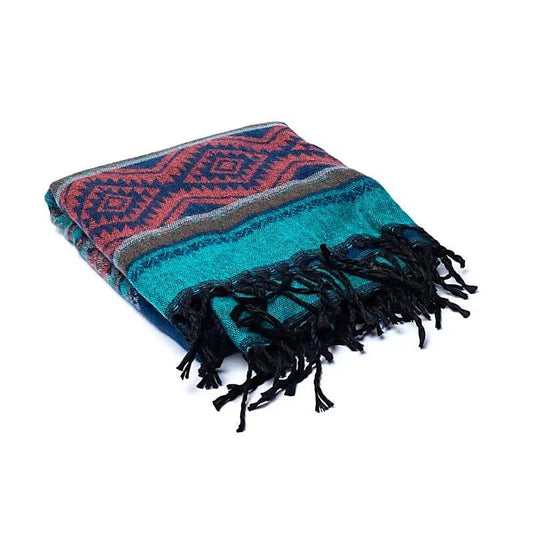Omslagdoek ocean print 2x1m bohemian stijl