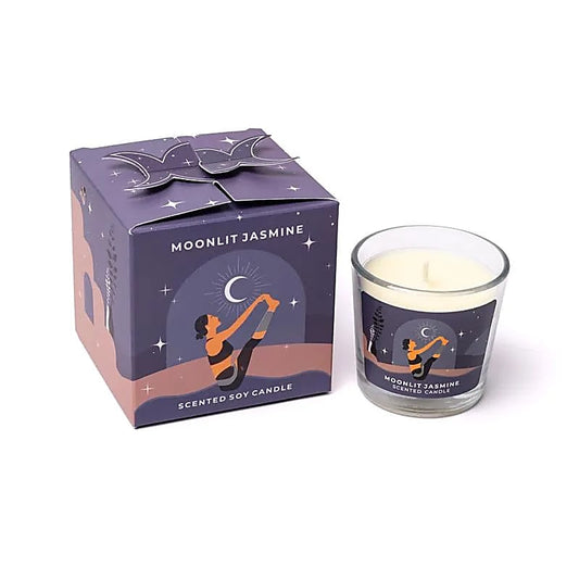 Geurkaars Moonshine Yoga Moonlit Jasmine klein sojawas