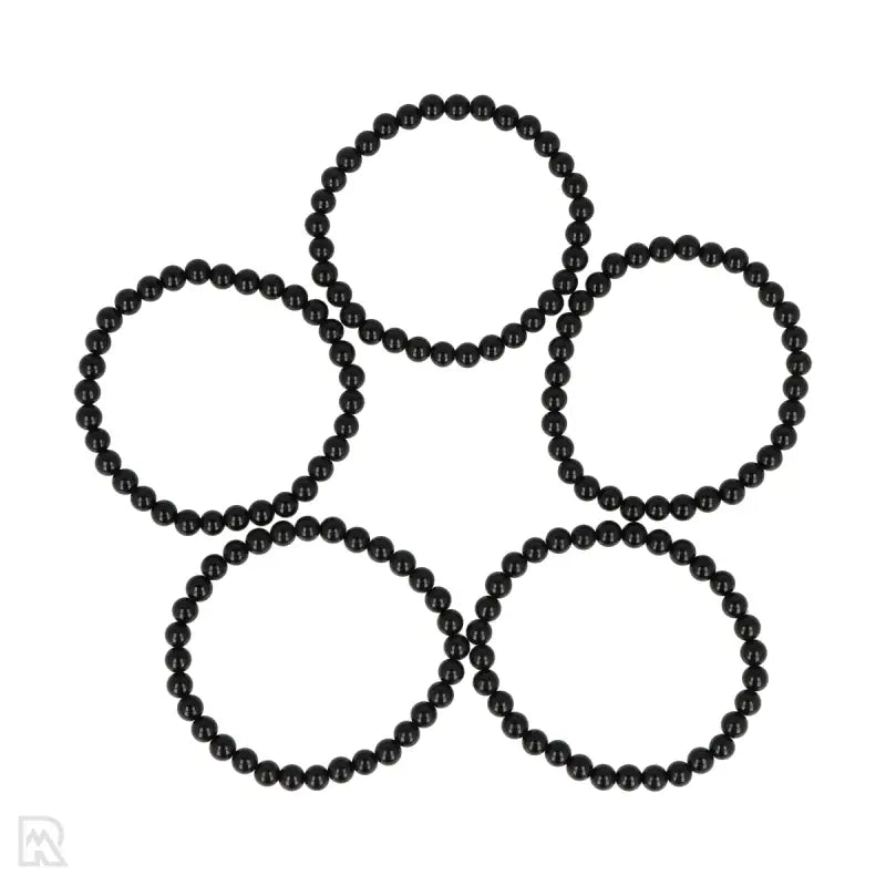 Onyx armband met zwarte matte kralen