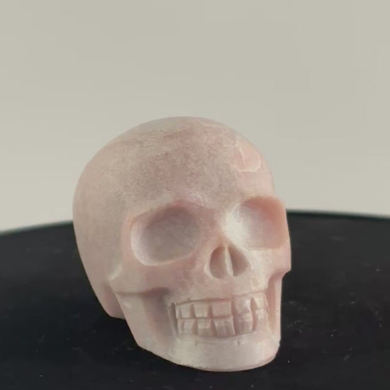 Roze opaal skull 360 graden zicht