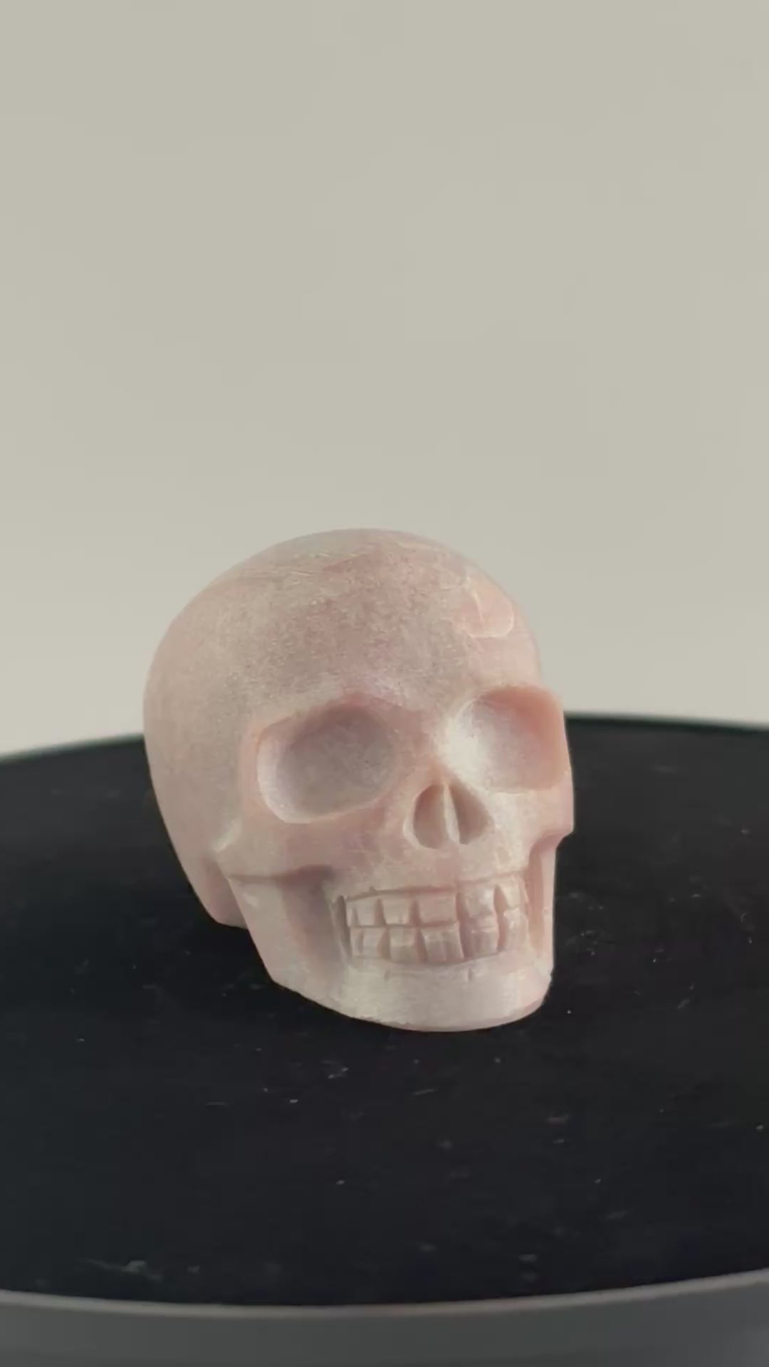 Roze opaal skull 360 graden zicht