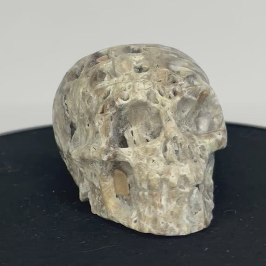 Chalcedoon skull 360 graden view