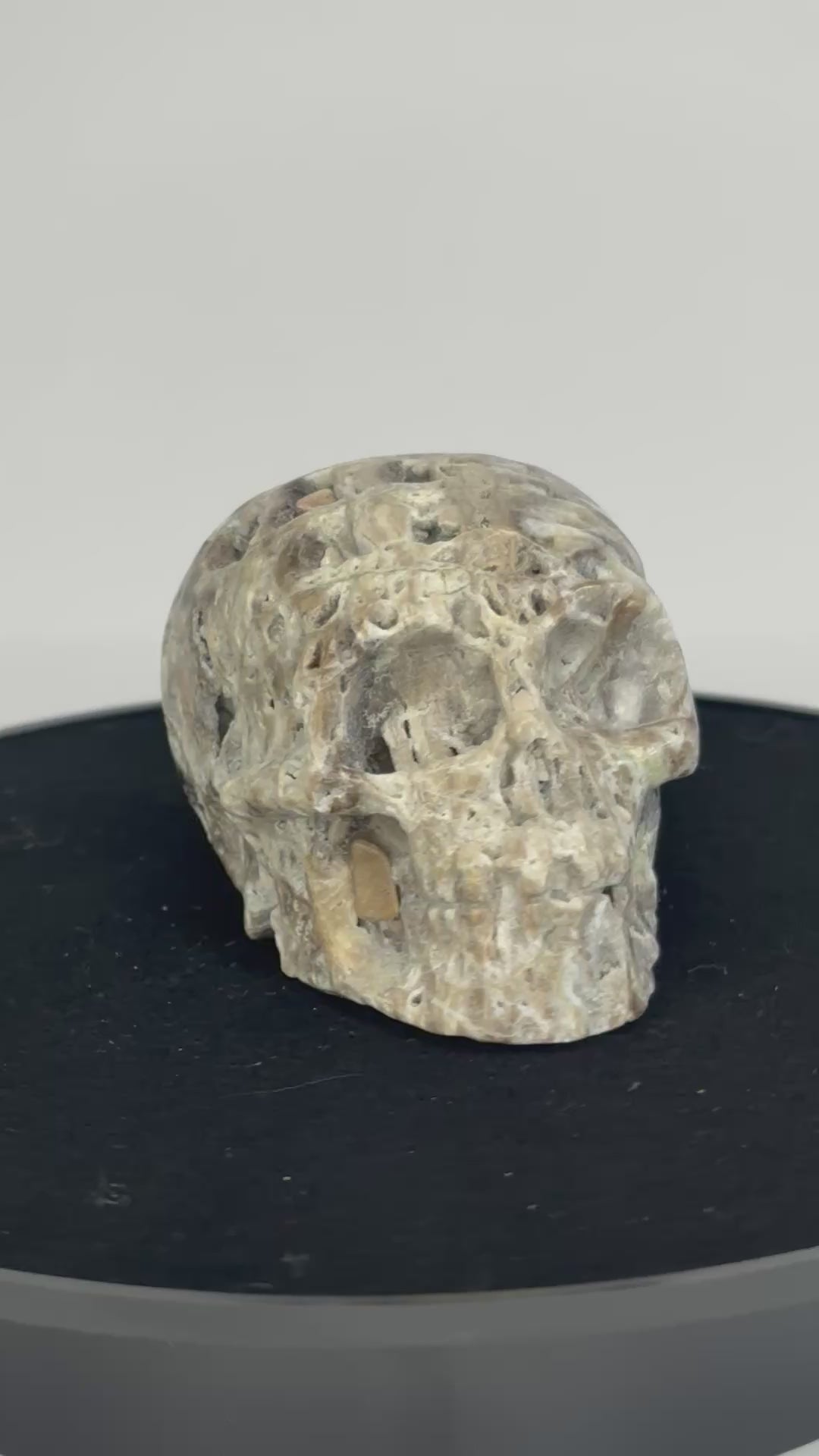 Chalcedoon skull 360 graden view