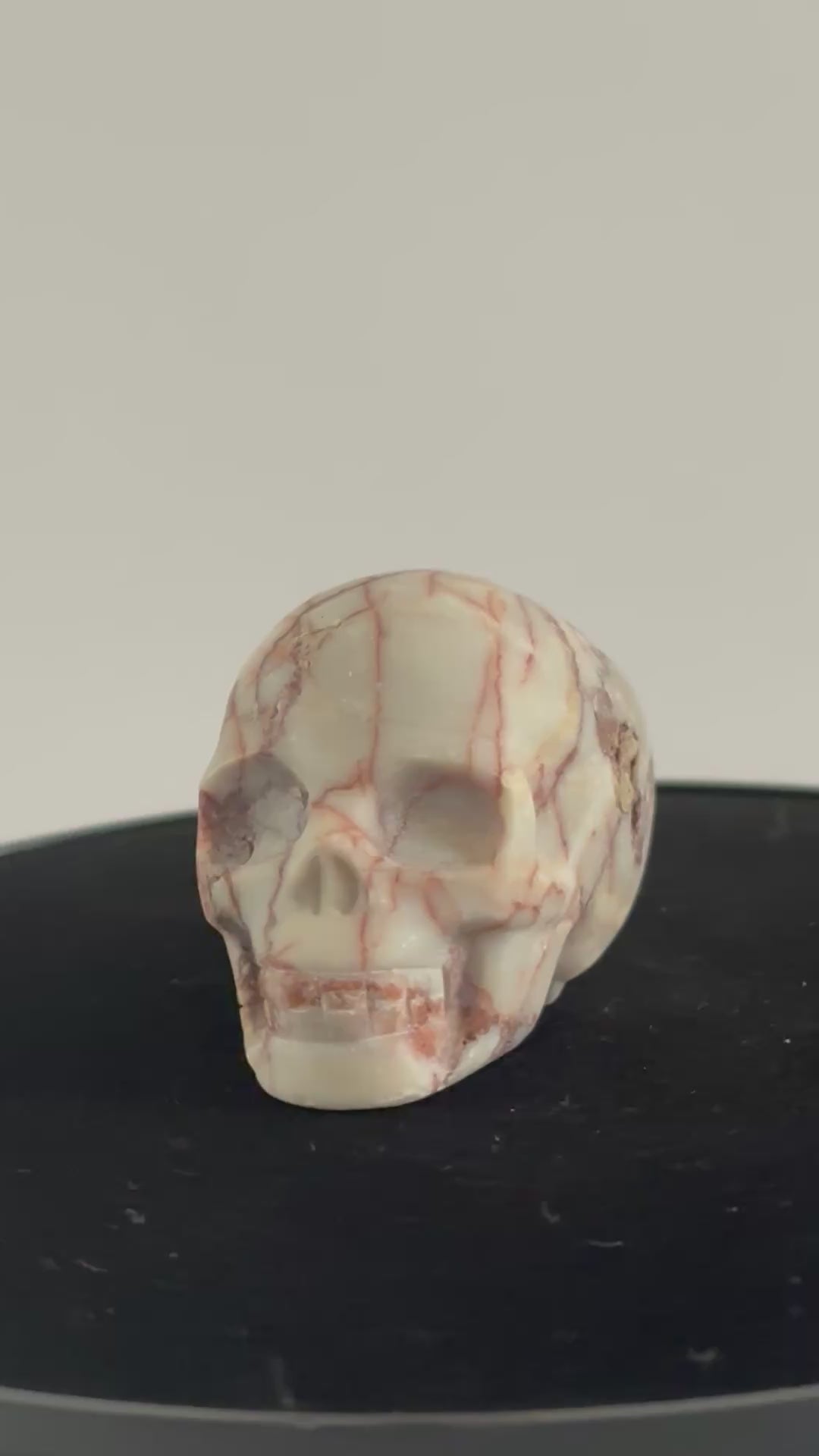 Spinnenweb jaspis skull 360 graden zicht