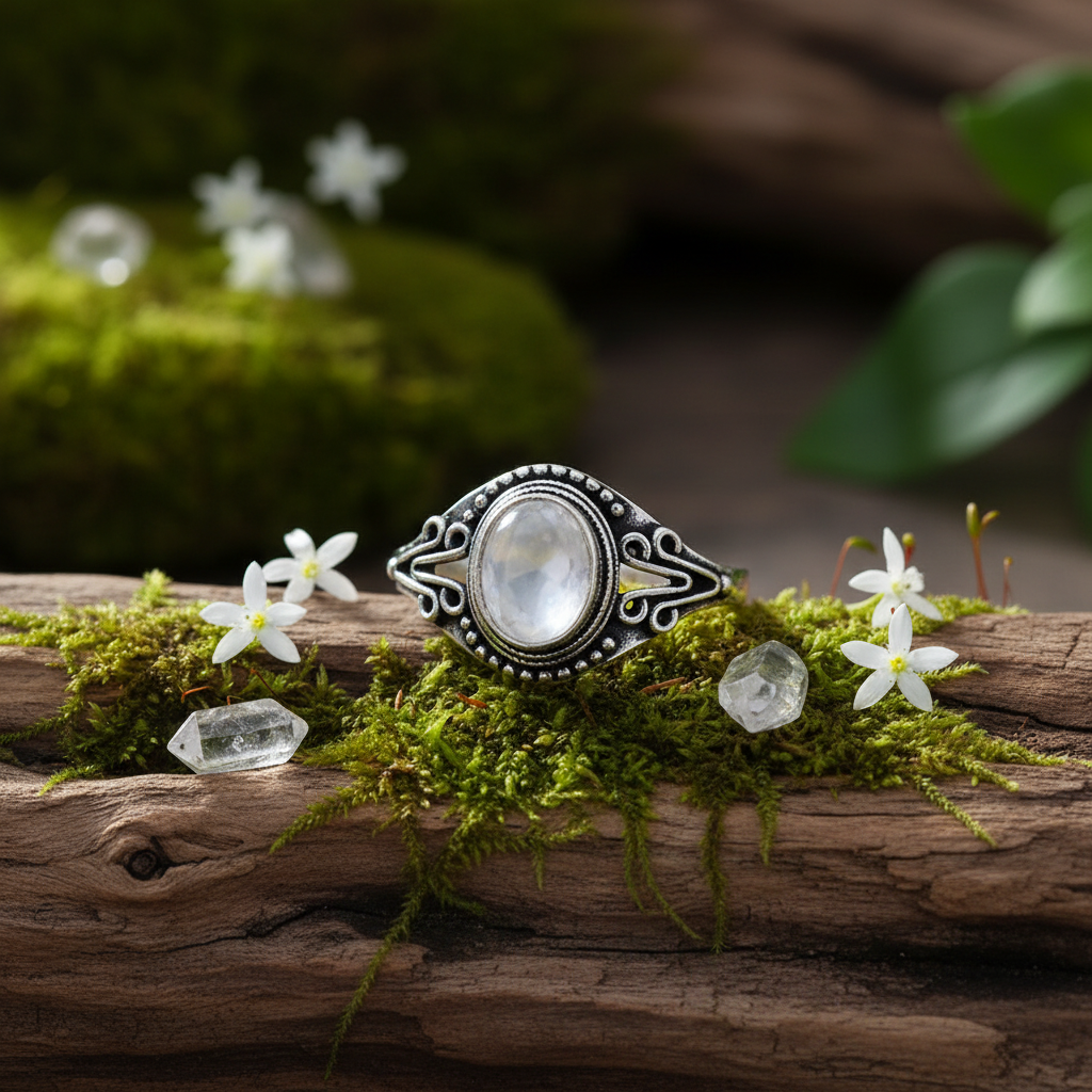 Bergkristal ring