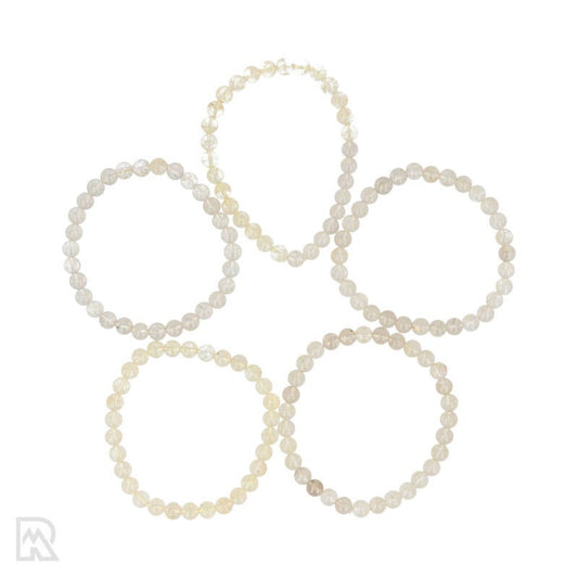 Rutielkwarts armband met gouden naalden