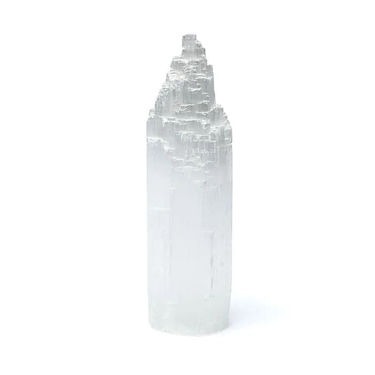 Seleniet toren van 15,5 cm met gladde facetten