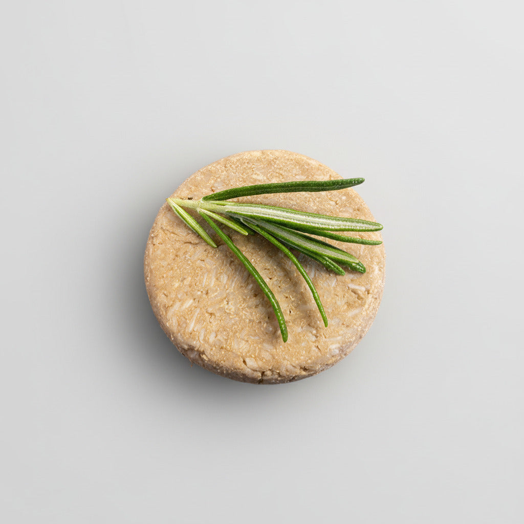 Handgemaakte rozemarijn shampoo bar plasticvrij