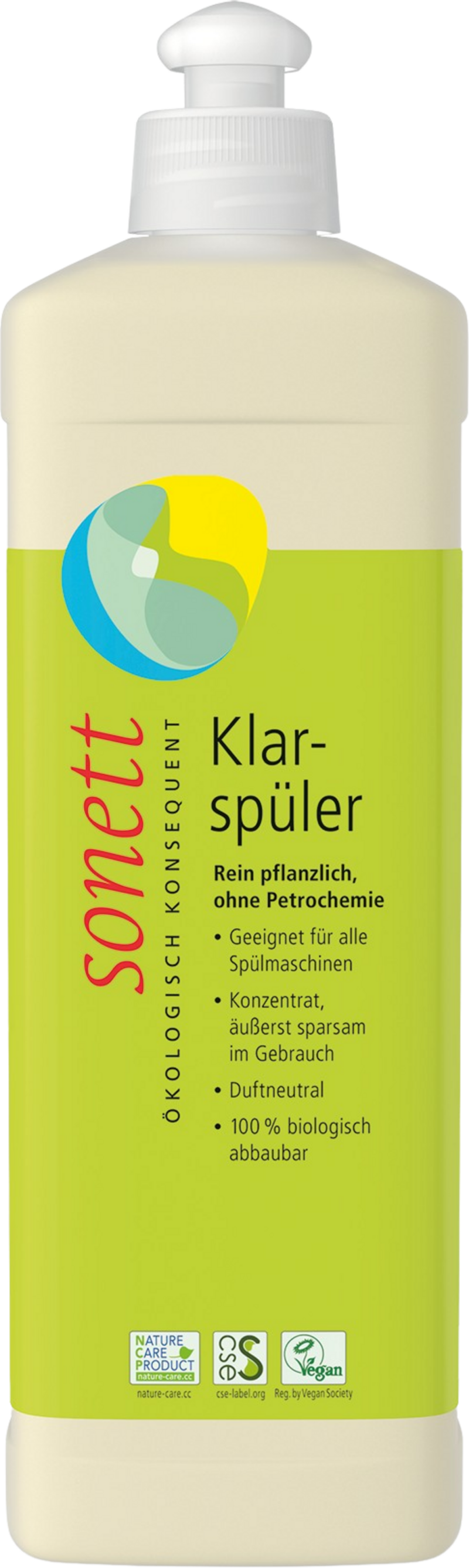 Sonett Glansspoelmiddel – Plantaardig & Biologisch Afbreekbaar