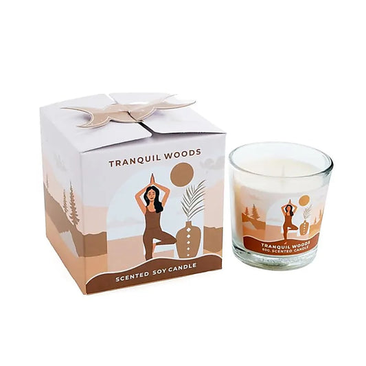 Geurkaars Moonshine Yoga Tranquil Woods klein sojawas