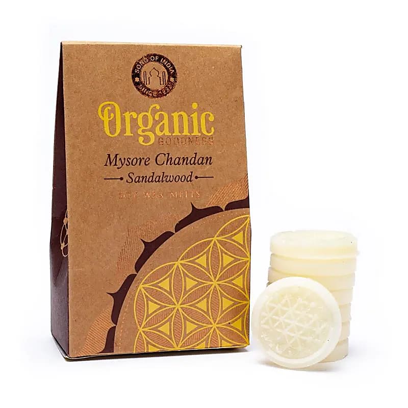 Natuurlijke Wax Melts Sandelhout – Sojawas & Etherische Olie