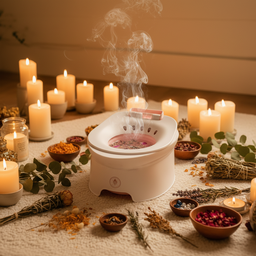 Yoni Stoombad ritueel sfeerbeeld